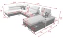 Melody V Wohnlandschaft U-Form mit Ablagetisch, USB & Bettfunktion Bild 3