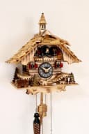 Clockvilla Hettich-Uhren Schwarzwälder Kuckucksuhr mit Schindeldach Bild 1