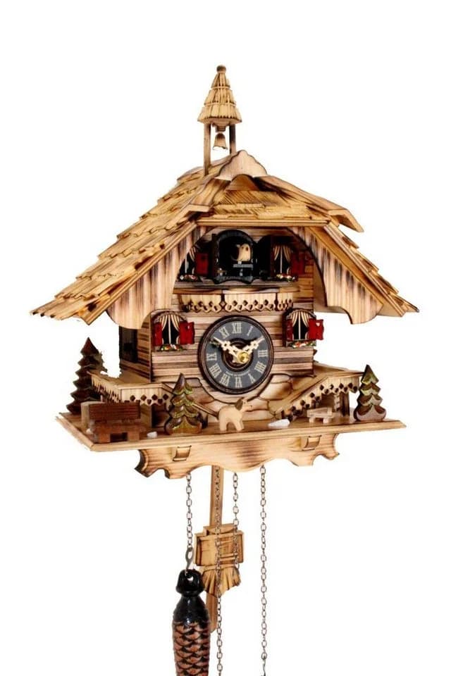 Clockvilla Hettich-Uhren Schwarzwälder Kuckucksuhr mit Schindeldach - Bild 2