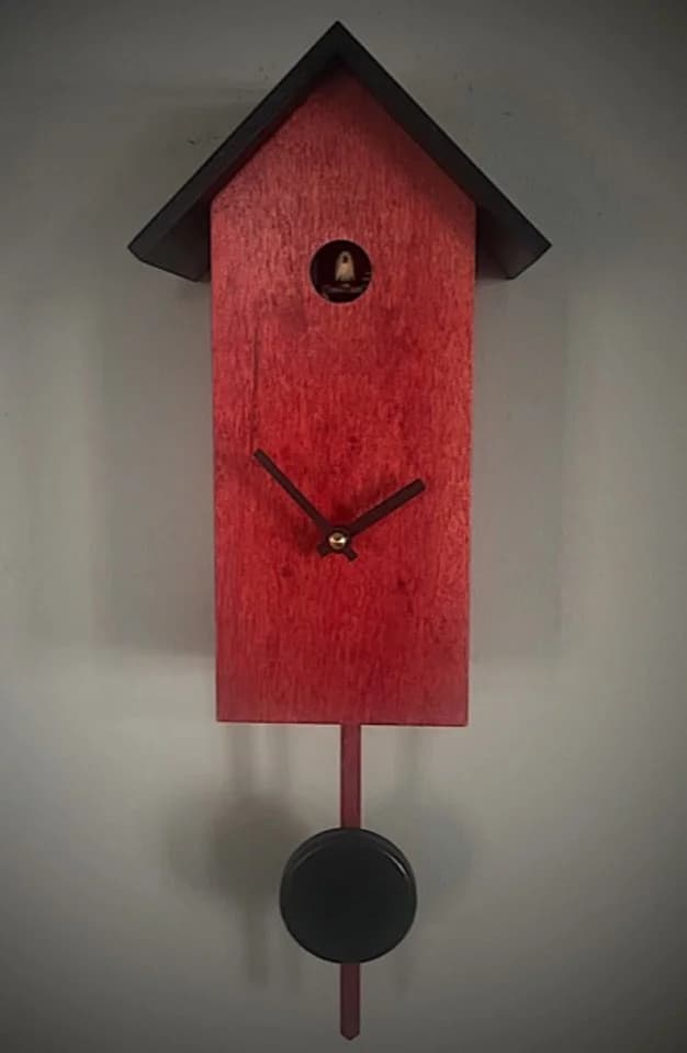 Clockvilla Hettich-Uhren Kuckucksuhr Wanduhr Schwarz Echtholz