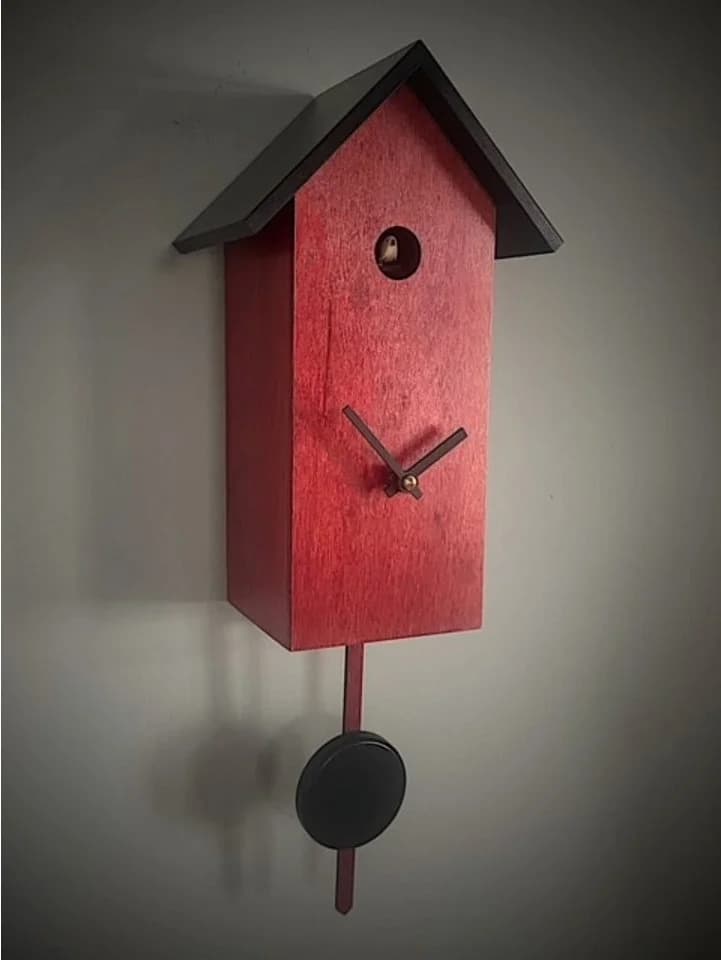 Clockvilla Hettich-Uhren Kuckucksuhr Wanduhr Schwarz Echtholz - Bild 2