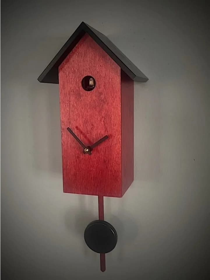 Clockvilla Hettich-Uhren Kuckucksuhr Wanduhr Schwarz Echtholz - Bild 3