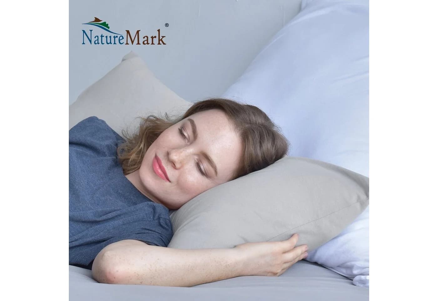 NatureMark Kissenbezüge 2er Pack Silbergrau Jersey - Bild 5