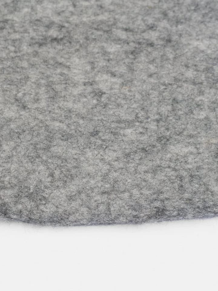 myfelt Wollteppich Carl Filzteppich rund grau 100% Schurwolle - Bild 5