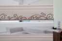 Plisseeonline Doppelrollo Klemmfix Gold Rankenmuster blickdicht Bild 4
