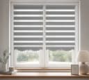 Plisseeonline Doppelrollo Klemmfix Grau Duo-Rollo blickdicht Bild 3