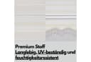 PlisseeOnline Doppelrollo Duorollo mit Kassette und Perlen Gold/Grau/Weiß Bild 3