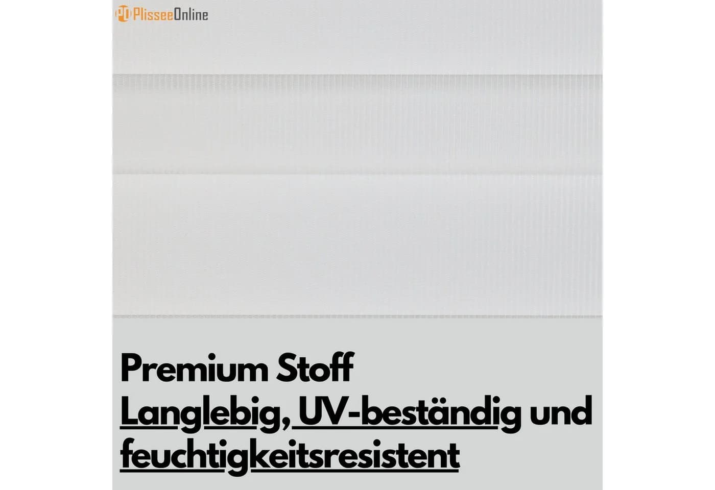 PlisseeOnline Doppelrollo mit Kassette Weiß Grau