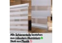 PlisseeOnline Doppelrollo mit Kassette Weiß Grau Bild 3