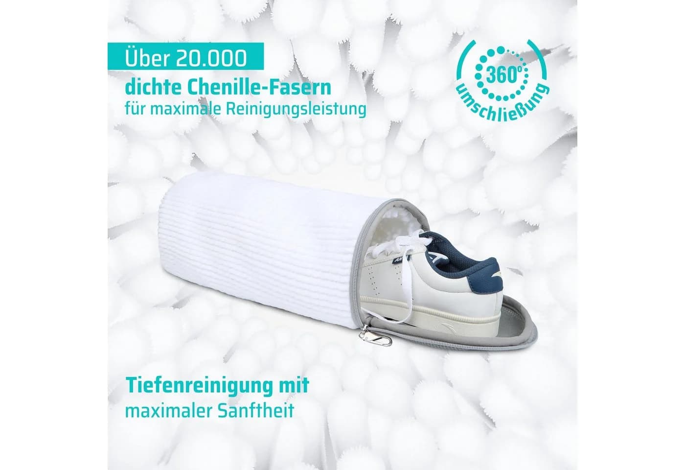 Cozyvibe Wäschenetz Schuhwaschbeutel 2in1 Set mit Schuhspanner - Bild 4
