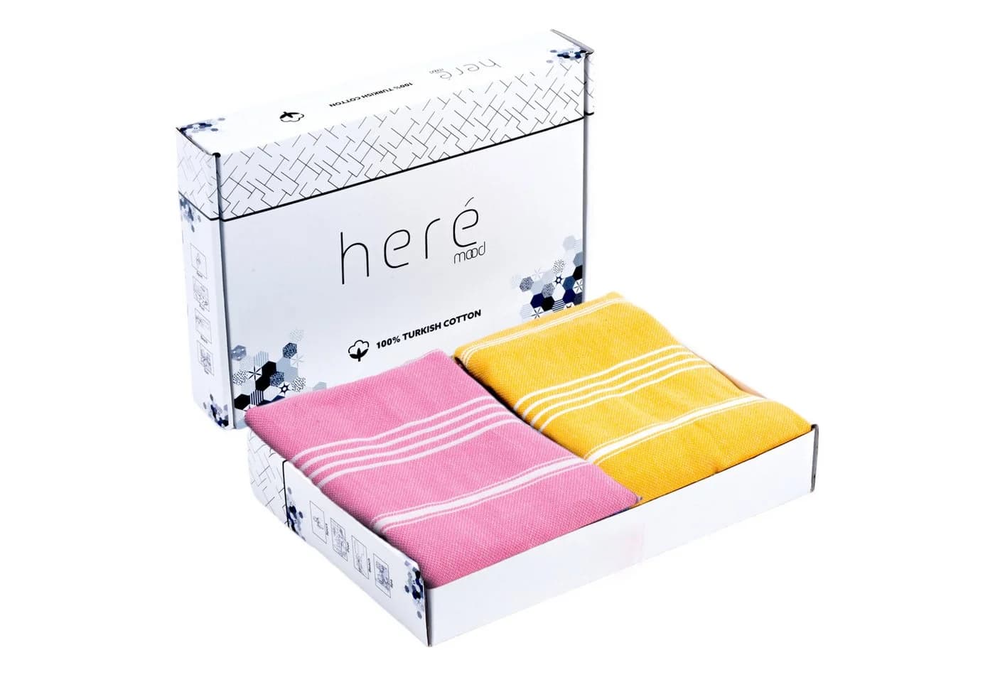 herémood Strandtuch Premium Saunatuch Set 100% Baumwolle Extra Groß - Bild 2