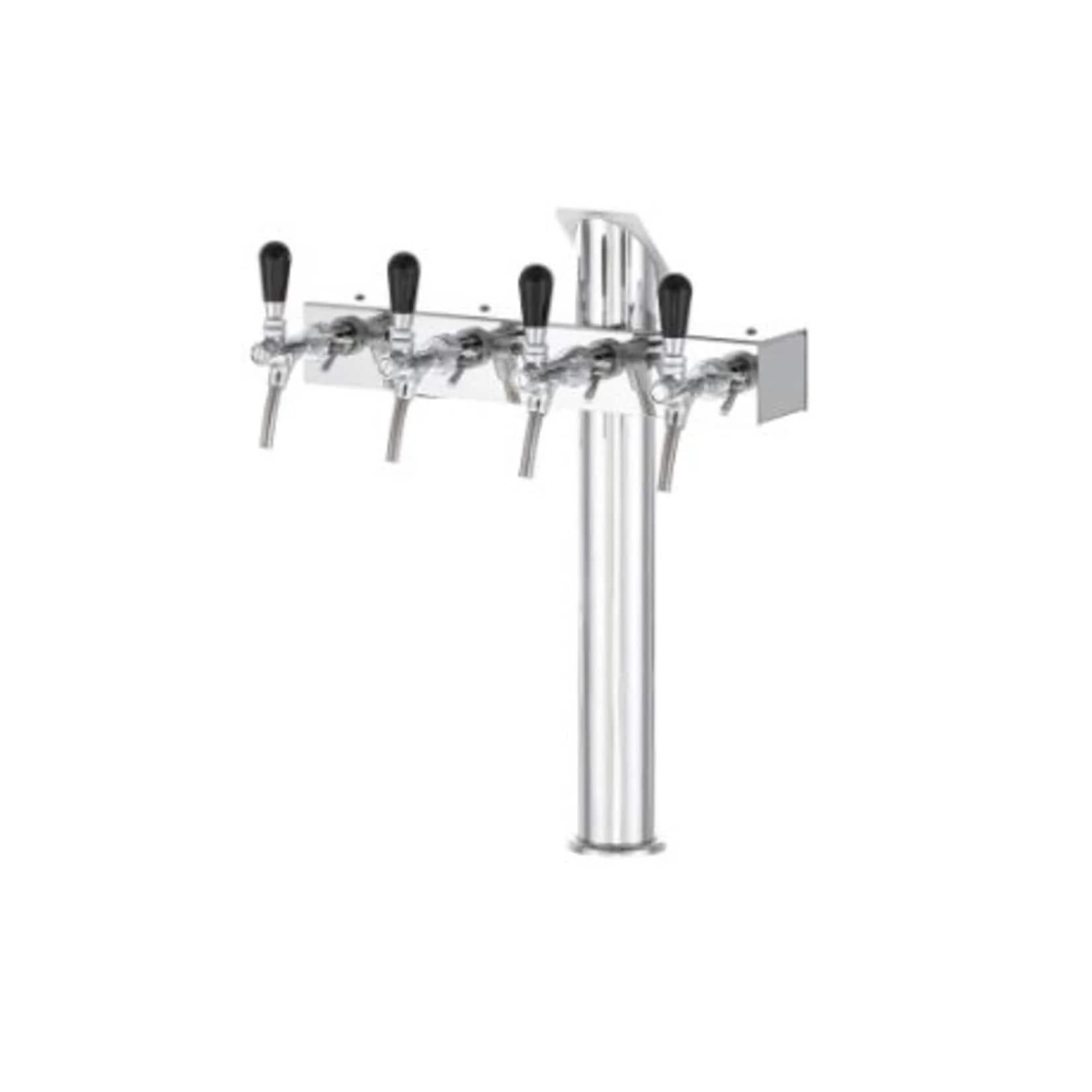 ich-zapfe Schanksäule Tower T4 4-leitig Silber