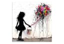 Leinwando Leinwandbild Banksy Color Crash Popart Wandbild Bild 4