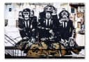 Leinwando Three Monkeys Banksy Street Art Leinwandbild Bild 3