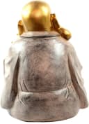 MF Buddhafigur XXL Lachende Buddha Figur Gold Grau Bild 1