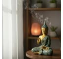 MF Buddhafigur Zenharmony Gold Türkis Polyresin Skulptur Bild 2