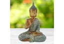 MF Buddhafigur Zenharmony Gold Türkis Polyresin Skulptur Bild 4