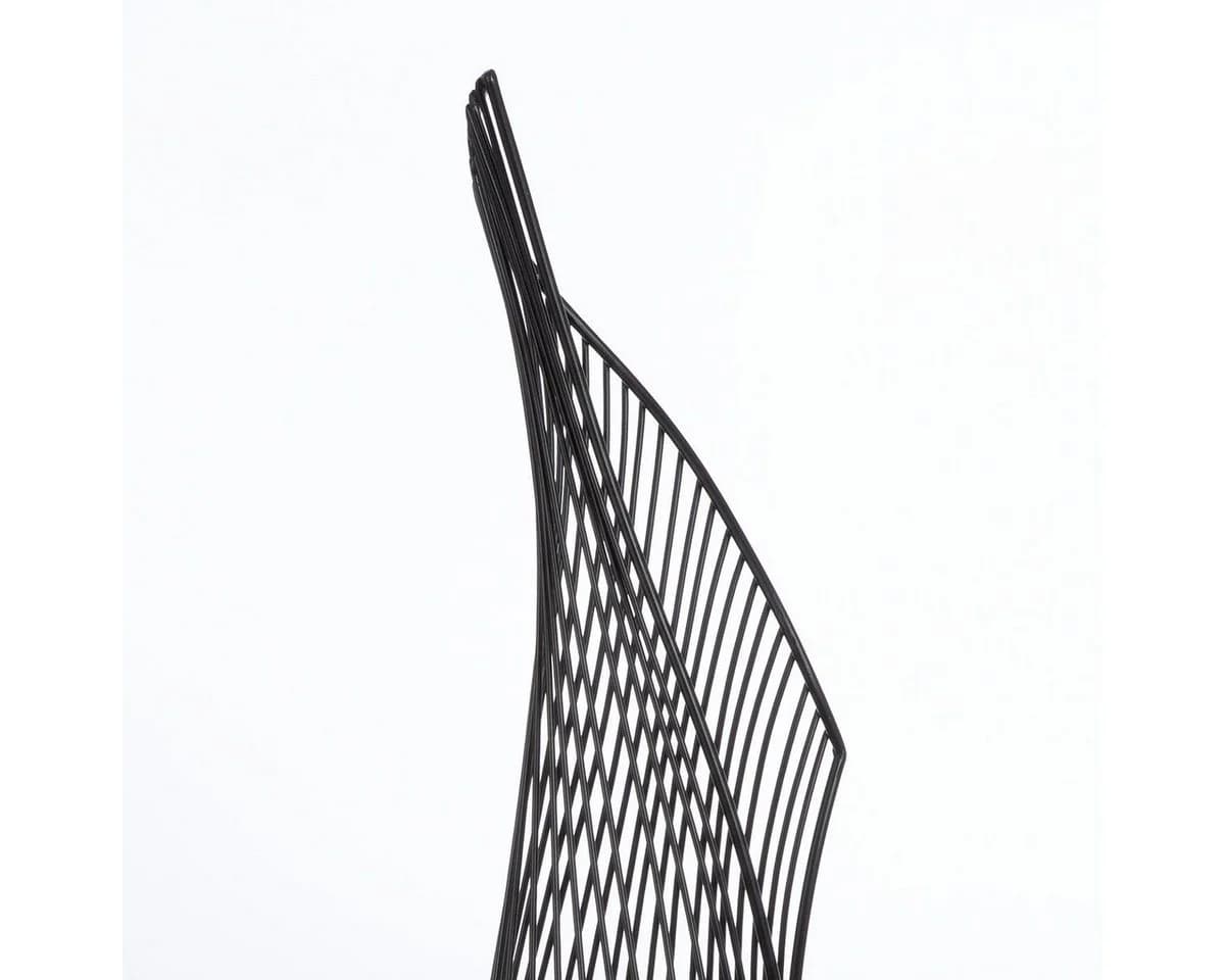 MF Dekoobjekt Der Schwung – Elegante Skulptur aus schwarzem Metall