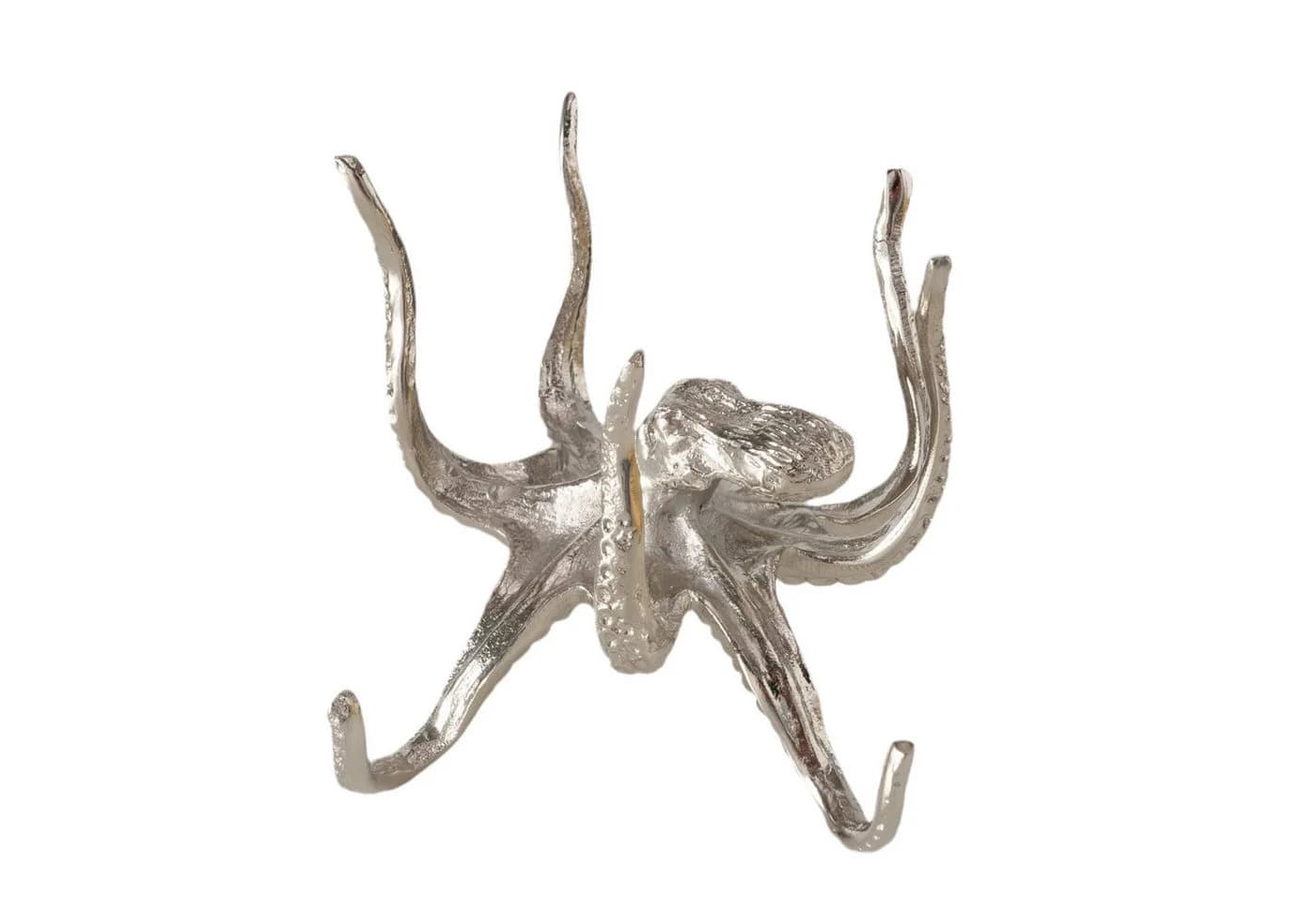 BOLTZE Dekoschale Oktopus Marina Silber Glas - Bild 3