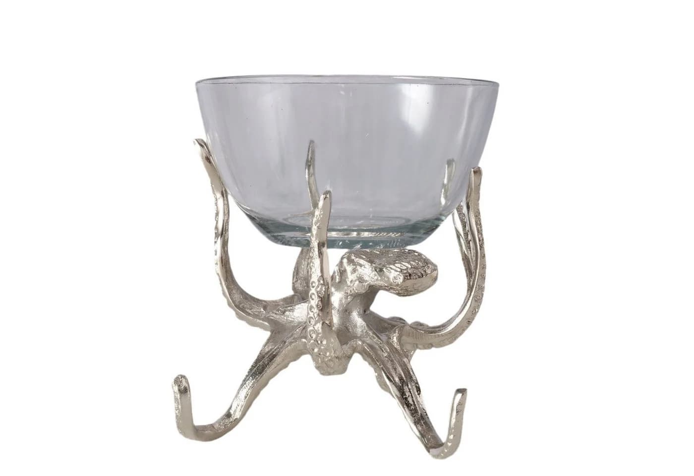 BOLTZE Dekoschale Oktopus Marina Silber Glas - Bild 5
