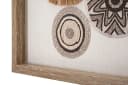 MF Wanddekoobjekt Nara Mandala Boho Natur Bast Relief 70x35cm Bild 4
