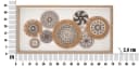 MF Wanddekoobjekt Nara Mandala Boho Natur Bast Relief 70x35cm Bild 5
