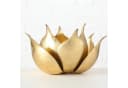 MF Windlicht Lotusgold Metall Gold 20 cm Bild 3
