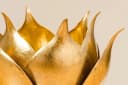 MF Windlicht Lotusgold Metall Gold 20 cm Bild 4