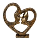 MF Skulptur Ewige Liebe Gold Liebende Gesichter Bild 4