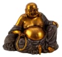 MF Buddhafigur Serenes Lächeln Handbemalt Dekoobjekt Bild 3
