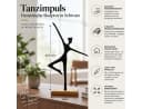 MF Skulptur Tanzimpuls Schwarz Holzsockel Modern Abstrakt Bild 5