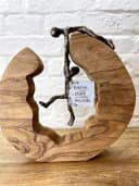 MF Skulptur Teamwork starke Freunde Bronze Mango Holz Bild 2
