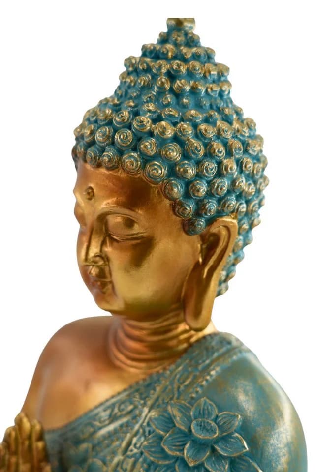 MF Buddhafigur Avalokiteshvara Mintgrün 31,5 cm - Bild 5