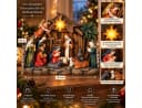 Mel-O-Design Beleuchtete Weihnachtskrippe mit 11 Figuren und LED-Stern Bild 4