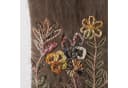 MF Dekokissen Florena Terra Handbestickt Braun Floral Bild 1
