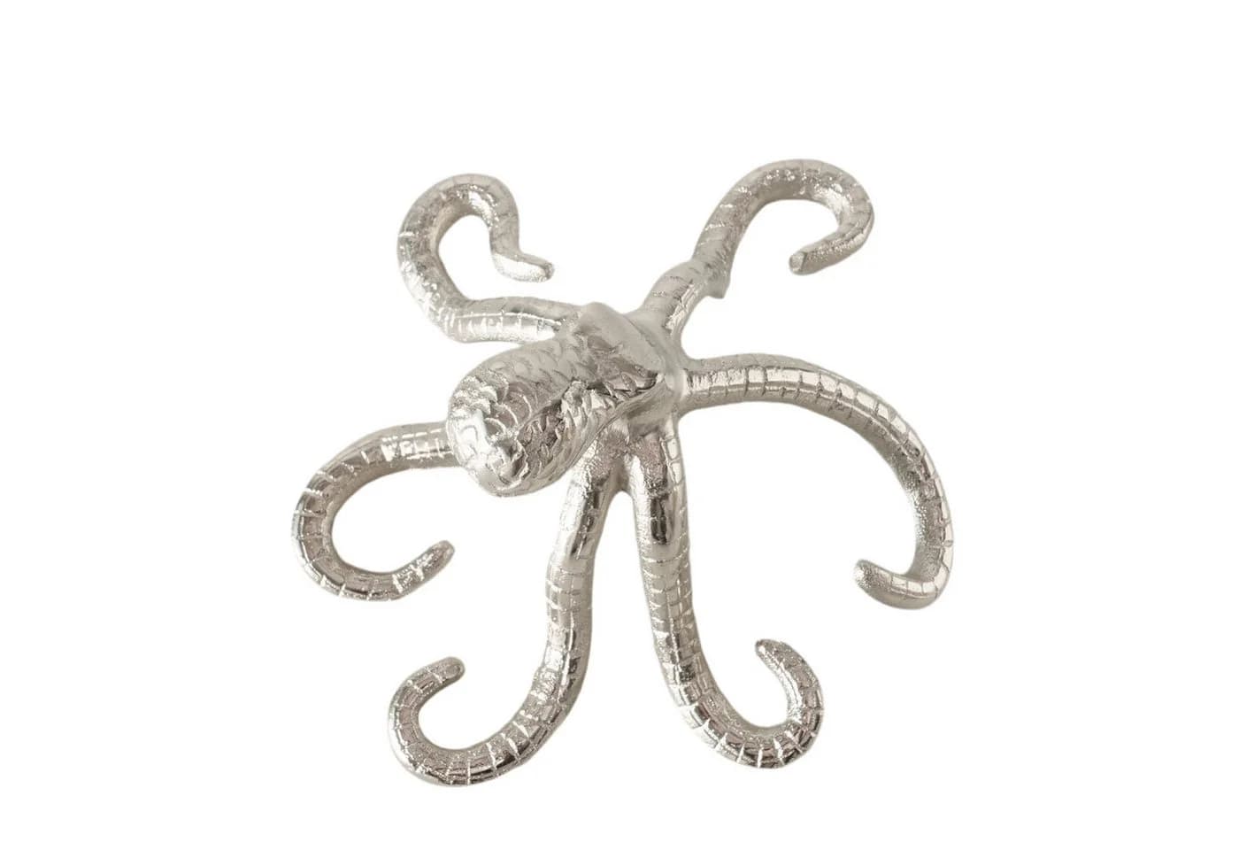 MF Dekofigur Octopus Silber Glänzend Aluminium - Bild 3