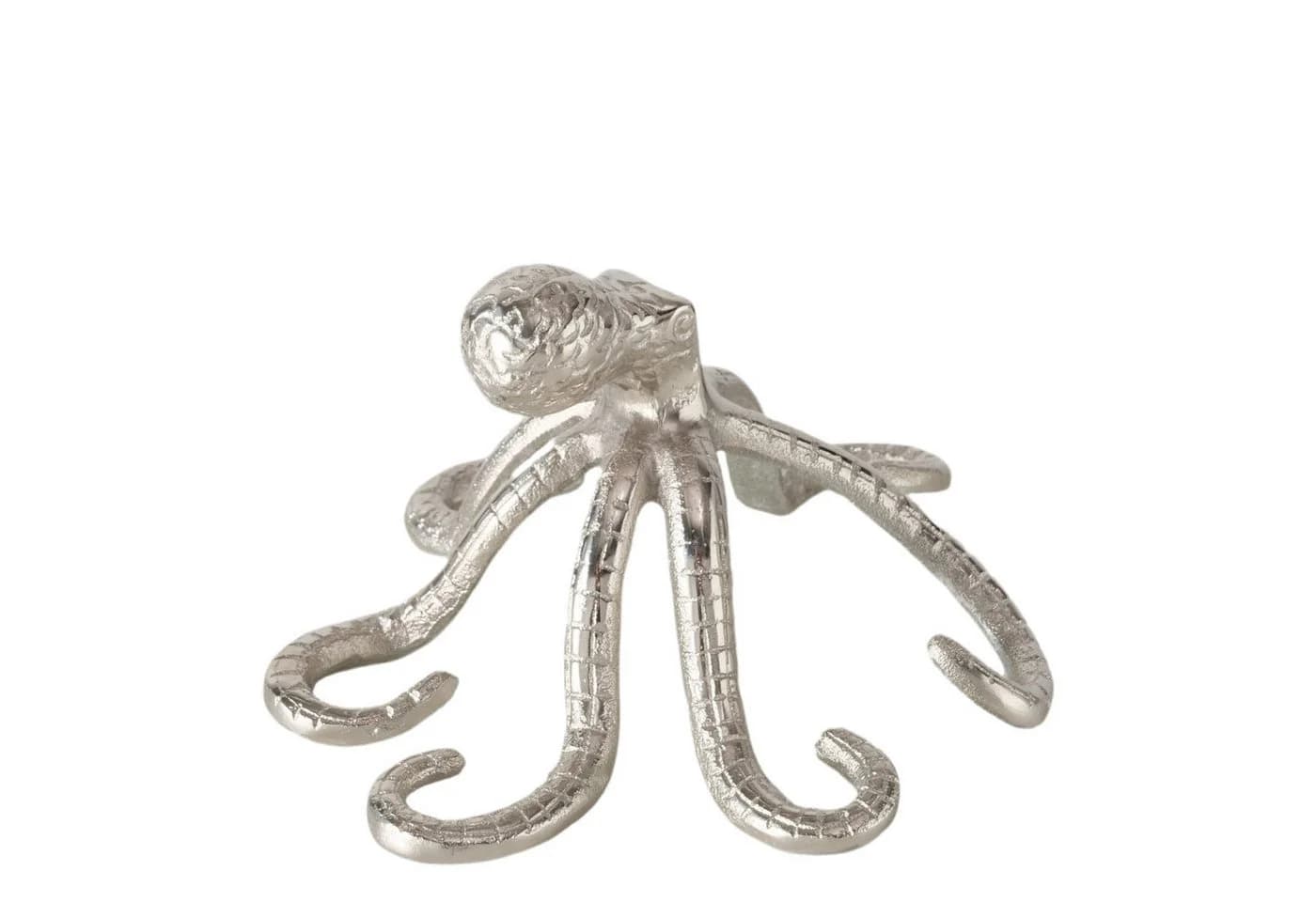 MF Dekofigur Octopus Silber Glänzend Aluminium - Bild 4