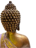 MF Buddhafigur Lotusgelassenheit Lila Gold Bild 5