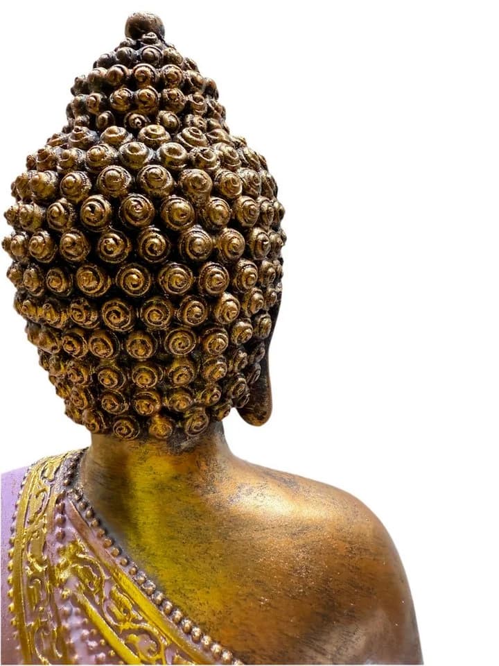 MF Buddhafigur Lotusgelassenheit Lila Gold - Bild 5