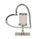 MF Teelichthalter Herz des Lichts Metall & Glas Silber Bild 1