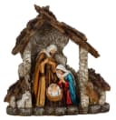 MF Krippenfigur Krippenhaus mit LED Beleuchtung 23cm Polyresin Weihnachtsdeko Bild 3
