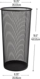 Sinoba Regenschirmhalter Schwarz Metall Moderner Schirmständer Bild 3