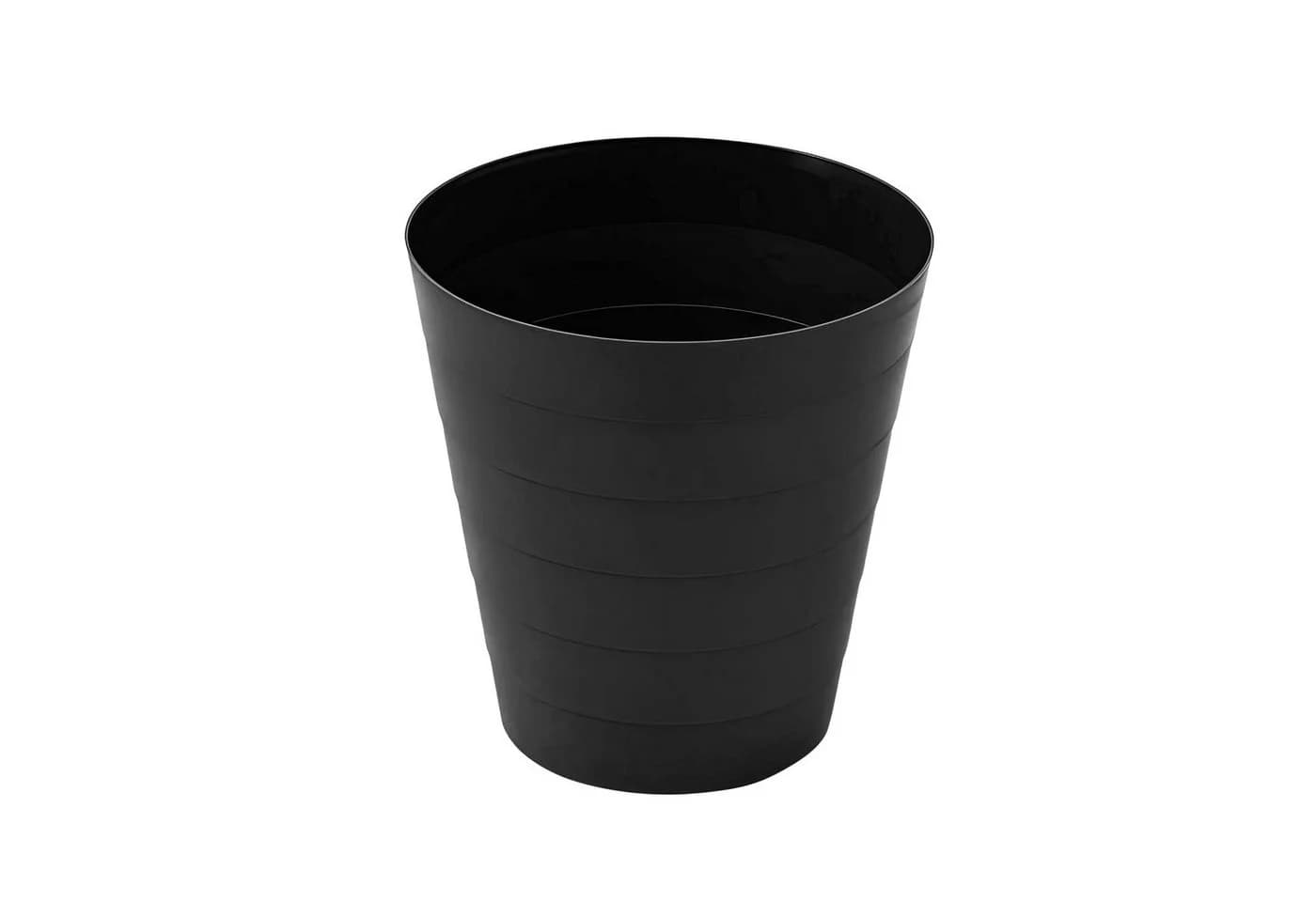 Sinoba Papierkorb rund Schwarz 9 Liter Kunststoff modern - Bild 2