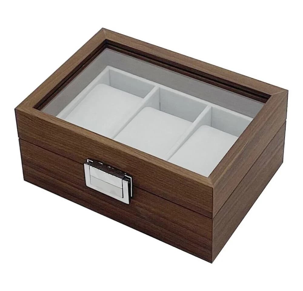 mixed24 Uhrenbox für 3 Uhren mit Glasdeckel - Bild 5