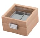 mixed24 Uhrenbox Holz 2 Uhren Glasdeckel Braun Bild 3