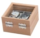 mixed24 Uhrenbox Holz 2 Uhren Glasdeckel Braun Bild 5