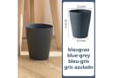 Sinoba Papierkorb rund modern 12L Kunststoff blau/grau Bild 1
