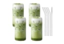 mixed24 Gläser-Set 4er 500ml inkl. Glashalm Modern Transparent Bild 3