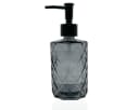 mixed24 Seifenspender 2er Set Glas Schwarz 330ml Pumpspender Bild 1