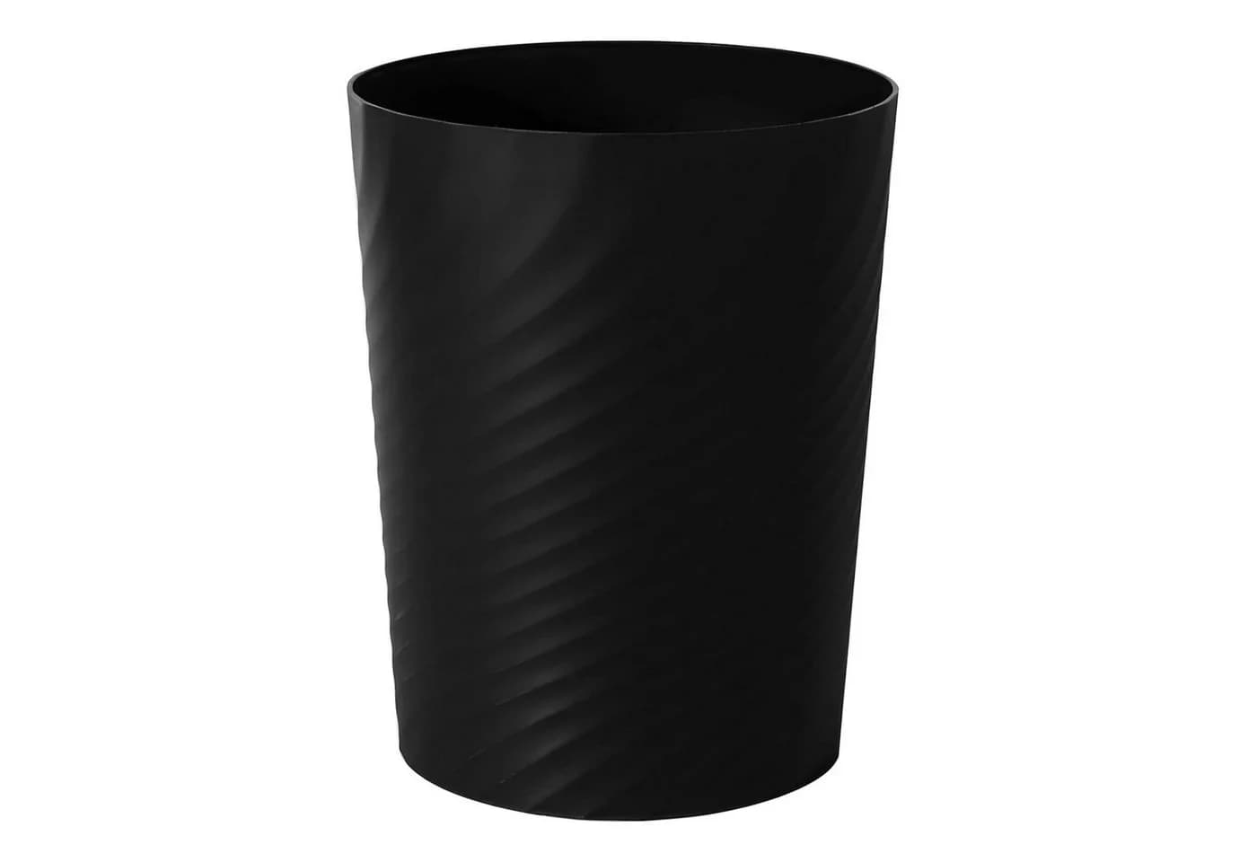 Sinoba Papierkorb Modern Schwarz 12L Rund - Bild 2
